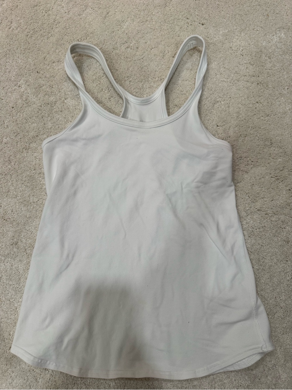 Lululemon Women's White Racerback Tank Top